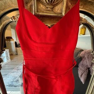 Bella Barnett Red Bandage Dress
